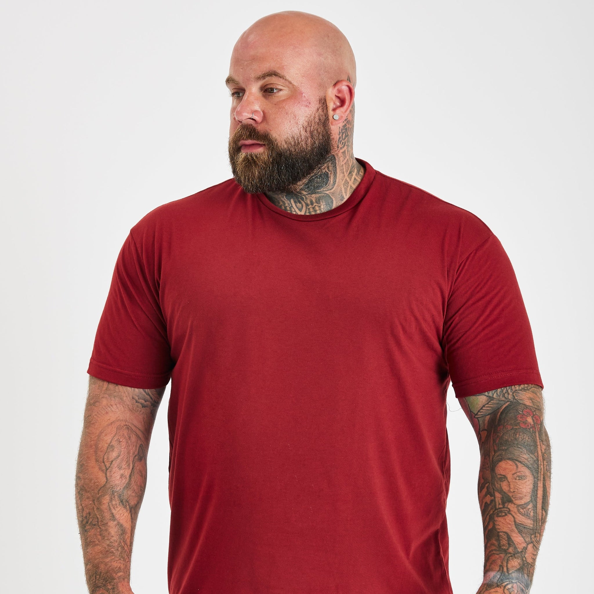 Load image into Gallery viewer, Burgundy Crew Neck
