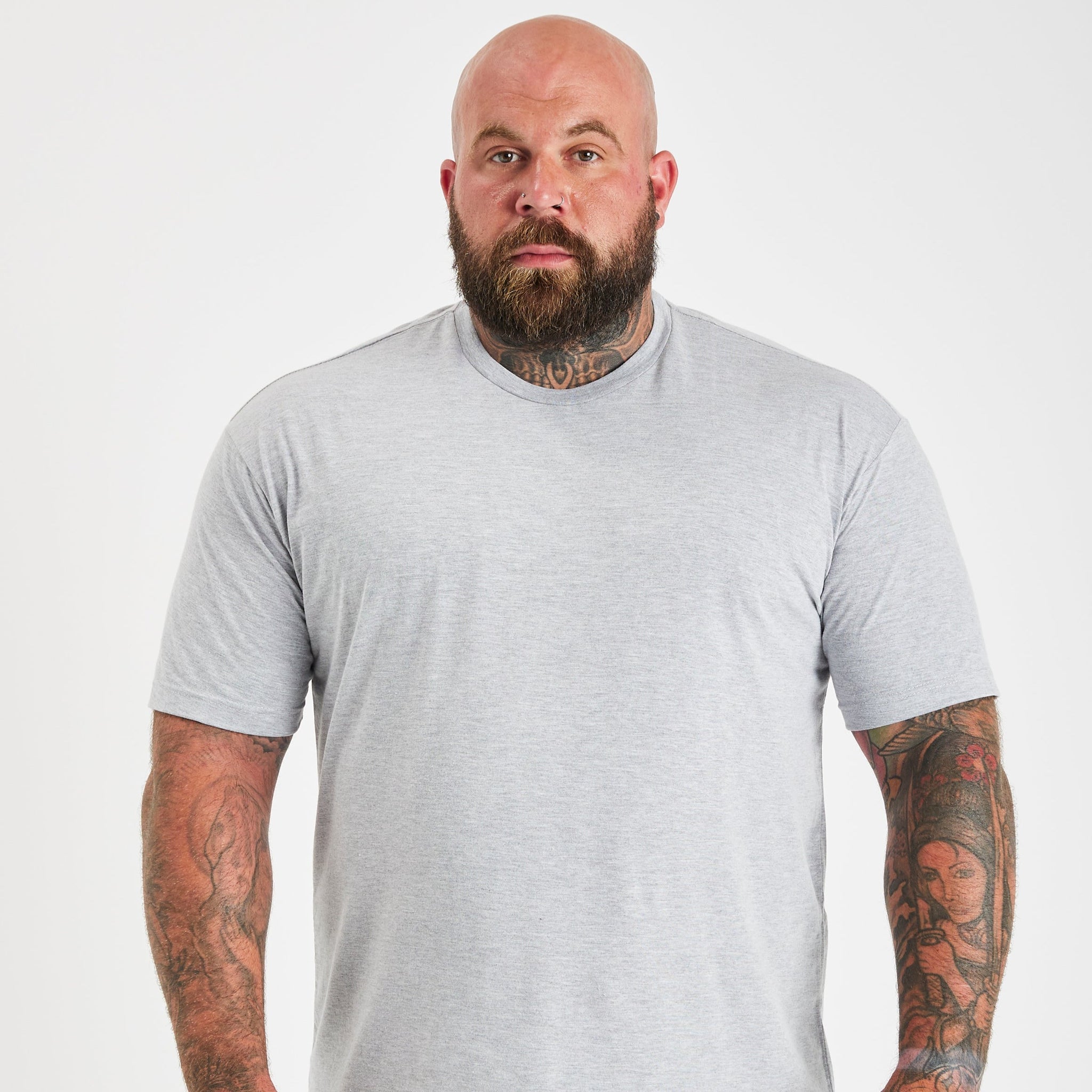 Load image into Gallery viewer, Heather Grey Crew Neck