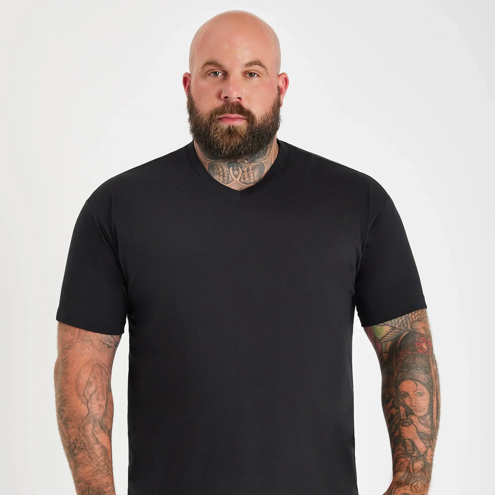 Load image into Gallery viewer, All Black V-Neck 3-Pack