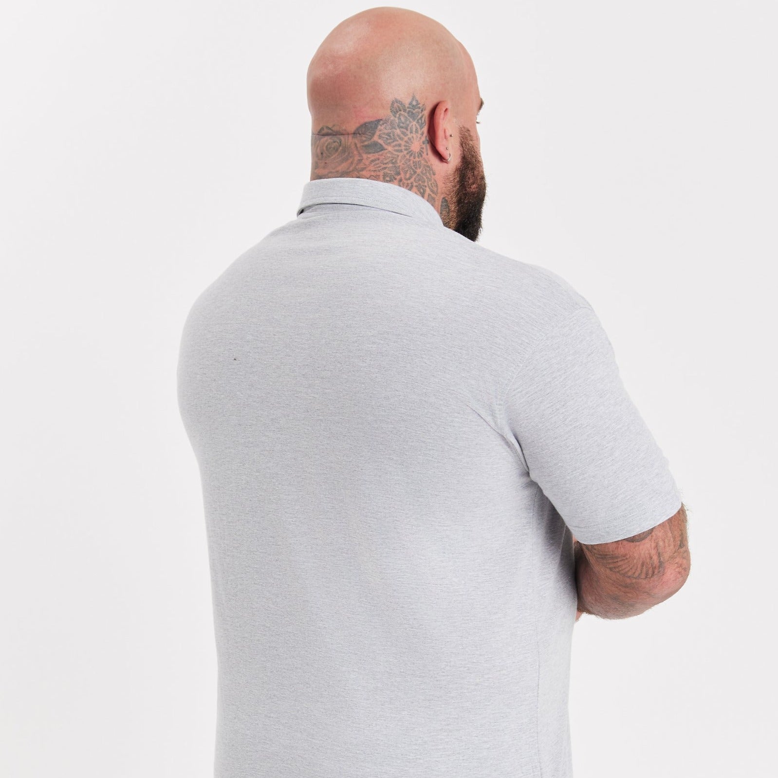 Load image into Gallery viewer, Tall Heather Grey Polo