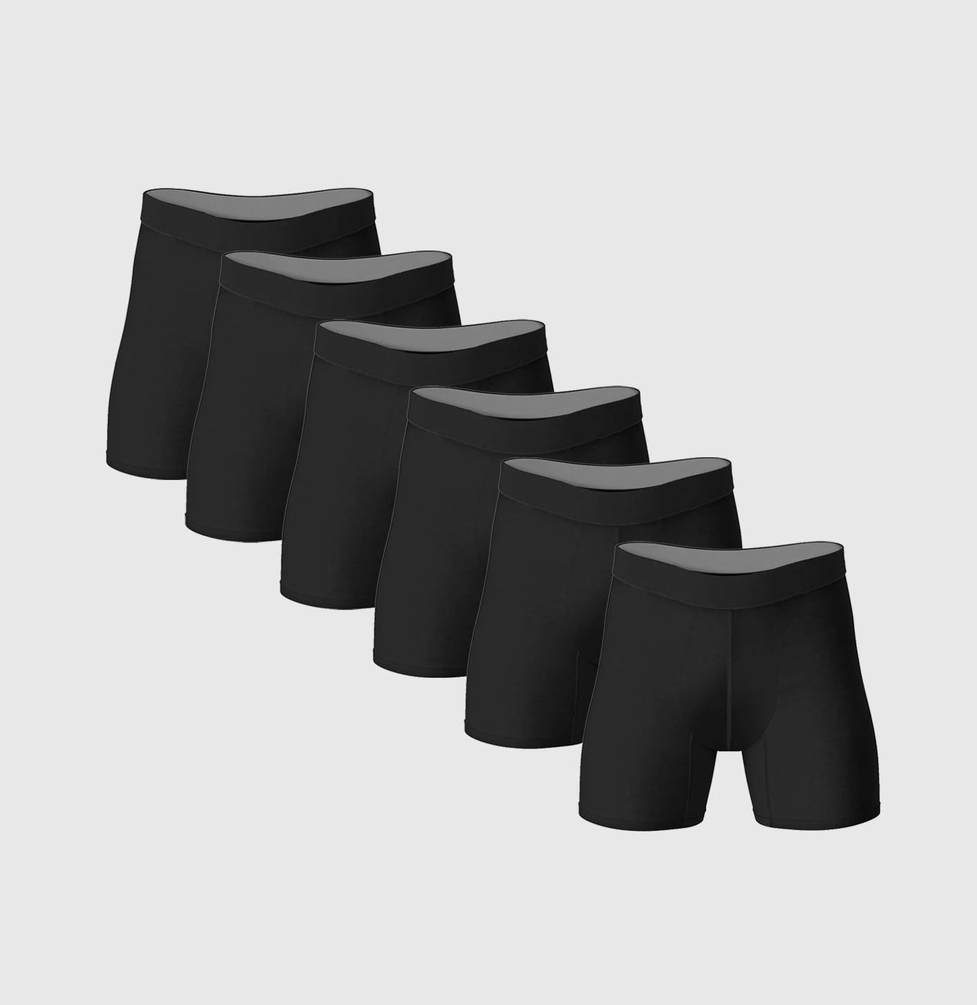 Load image into Gallery viewer, Black Boxer Briefs 6-Pack
