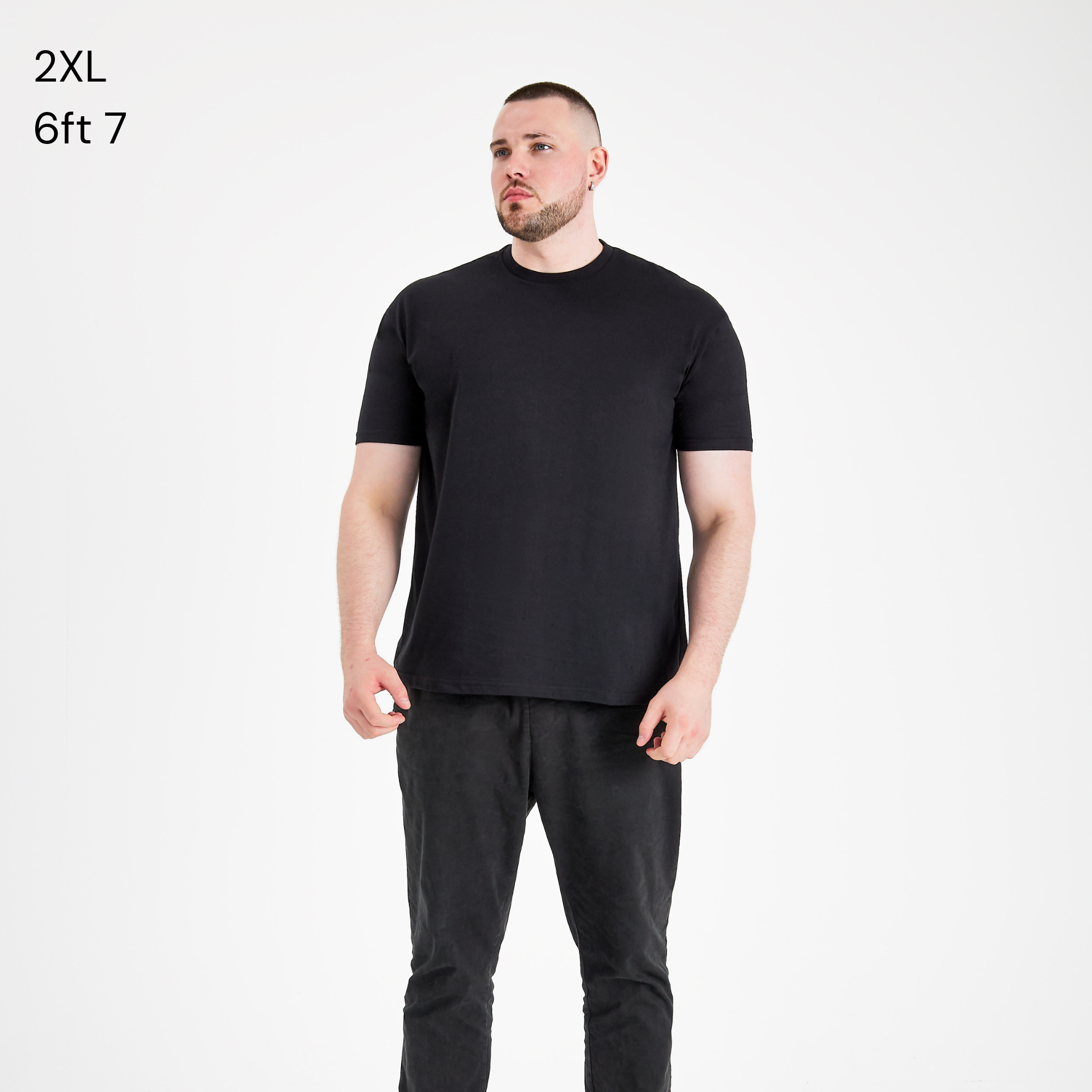 Load image into Gallery viewer, All Black V-Neck 3-Pack