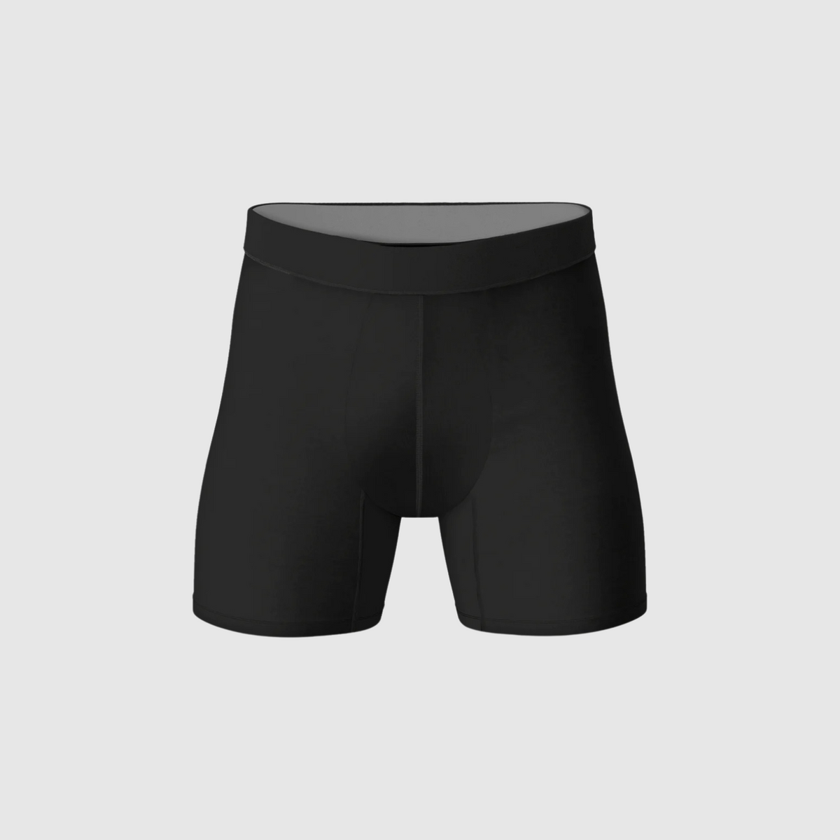 All Black Anti-Chafe Bamboo Boxer Briefs 3-Pack