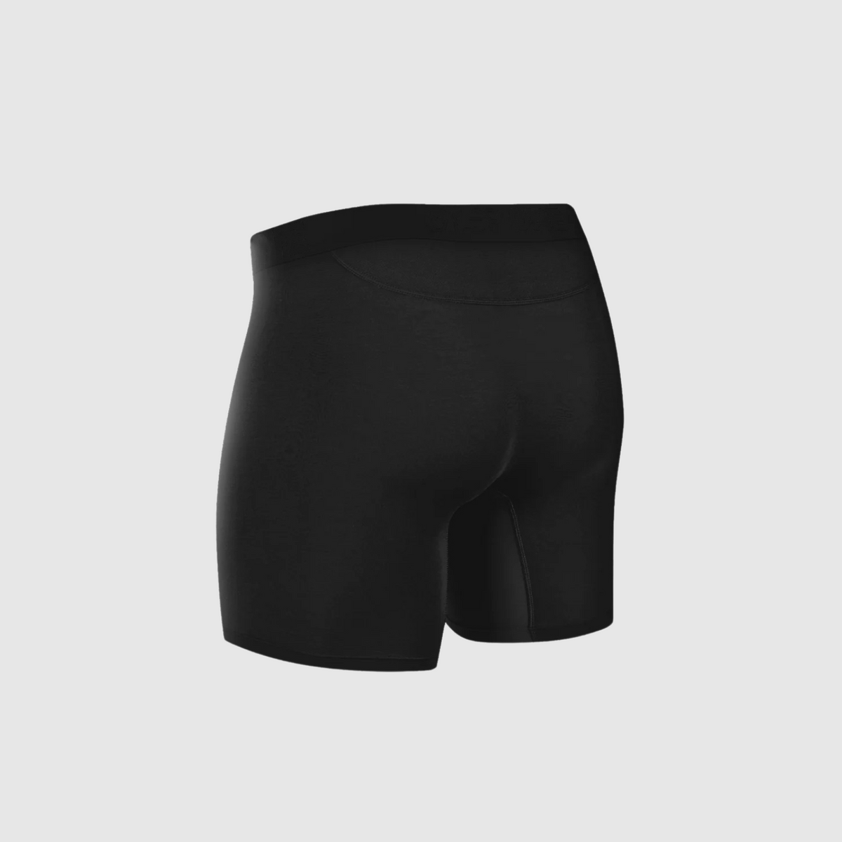 Black Anti-Chafe Bamboo Boxer Briefs 12-Pack