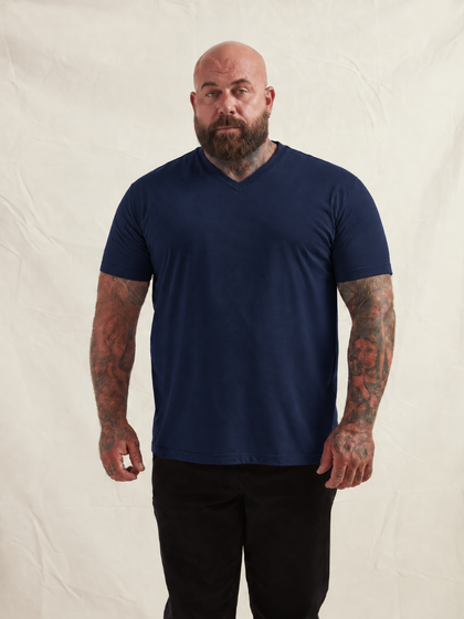 Navy V-Neck T-Shirt