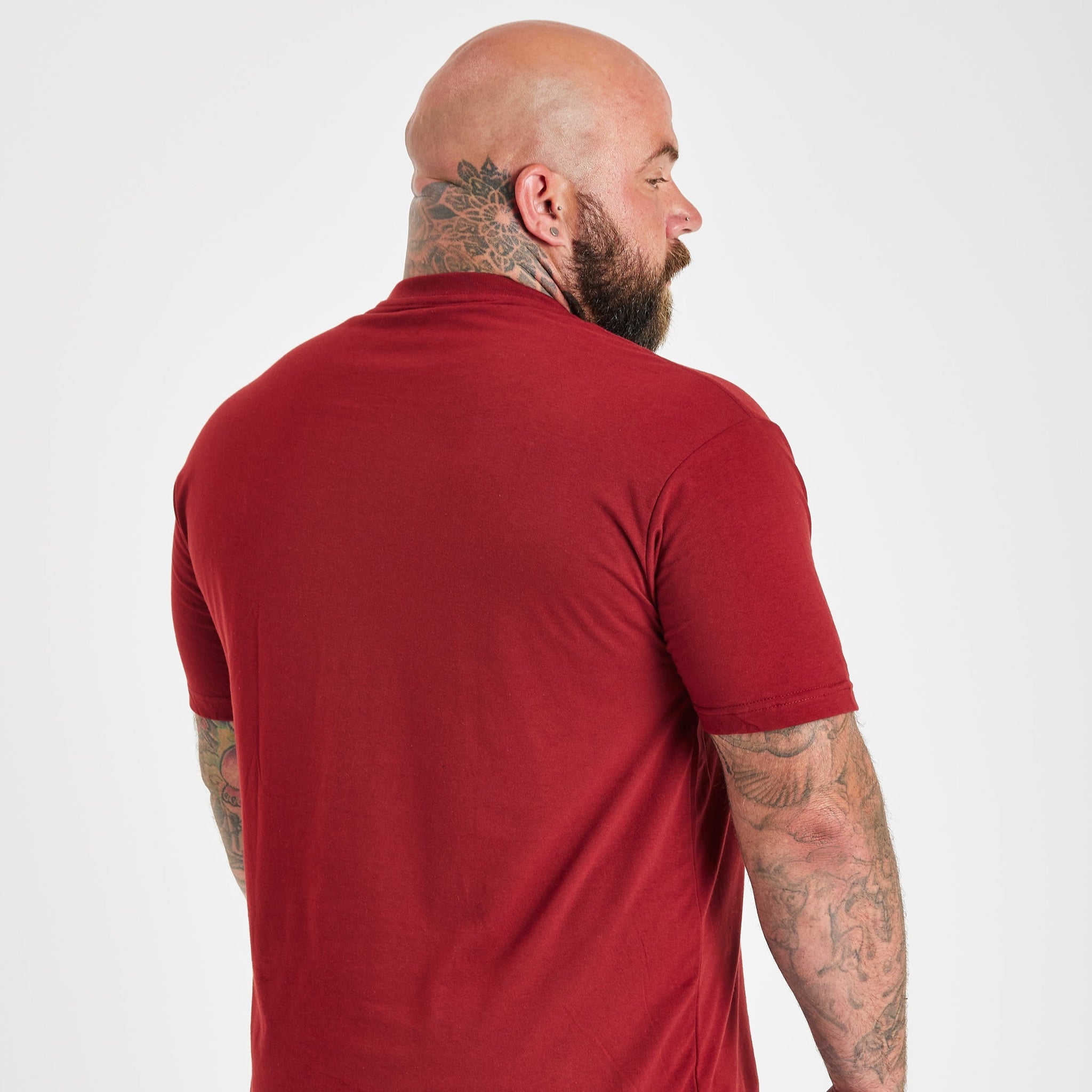 Load image into Gallery viewer, Burgundy Crew Neck T-Shirt

