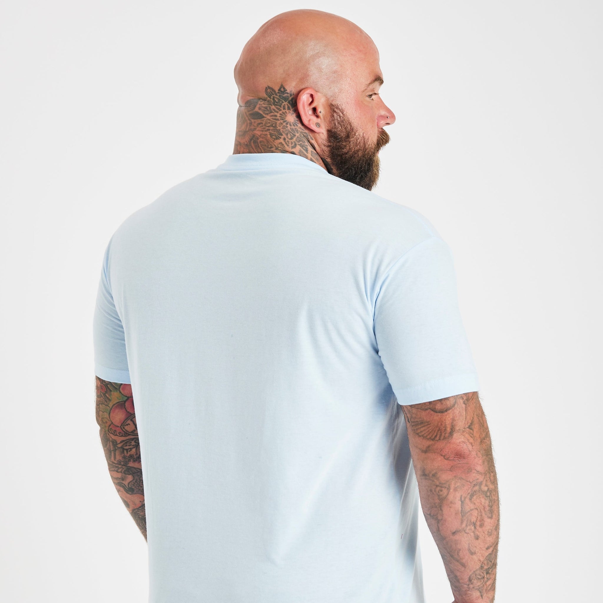 Load image into Gallery viewer, Sky Blue Crew Neck T-Shirt
