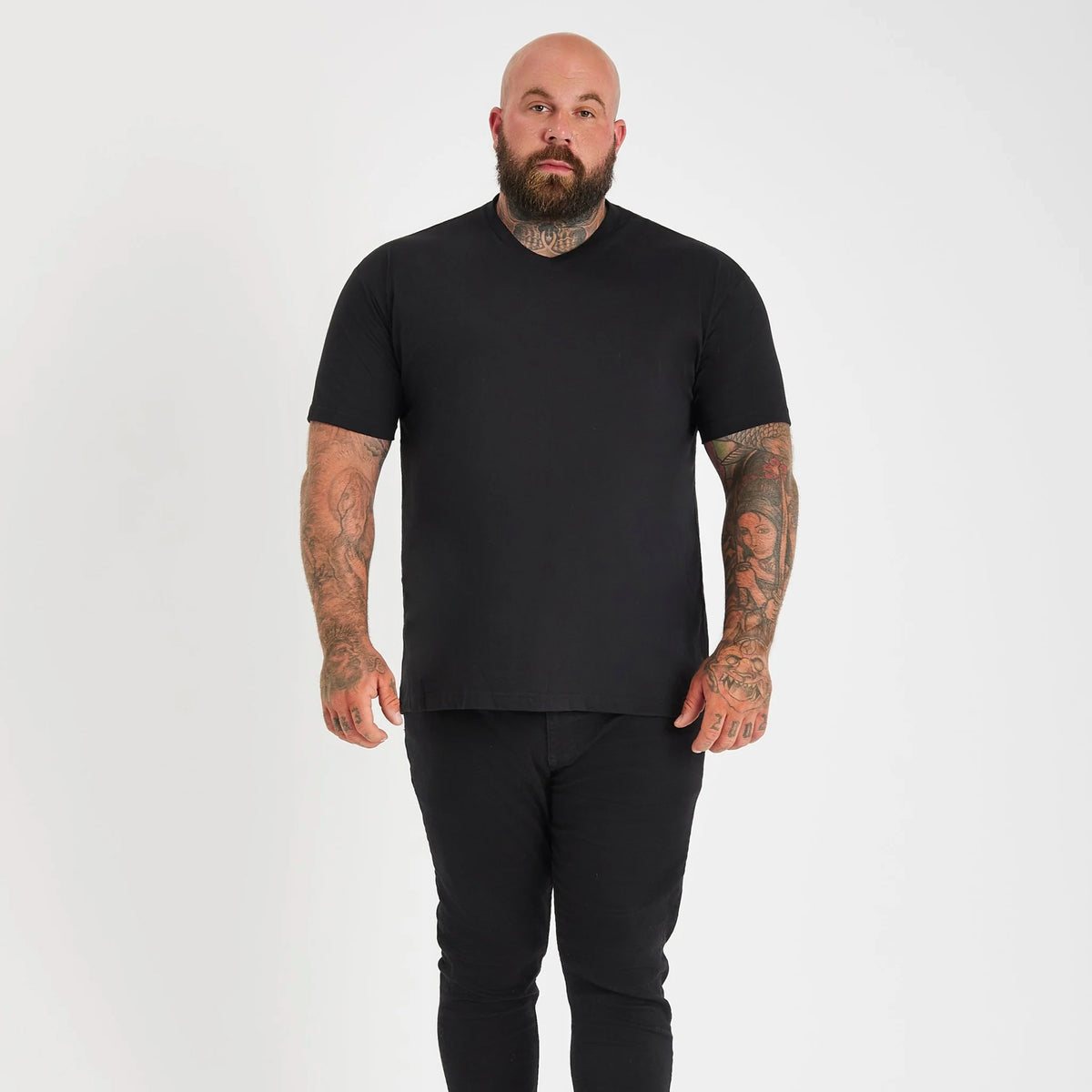 All Black V-Neck 3-Pack