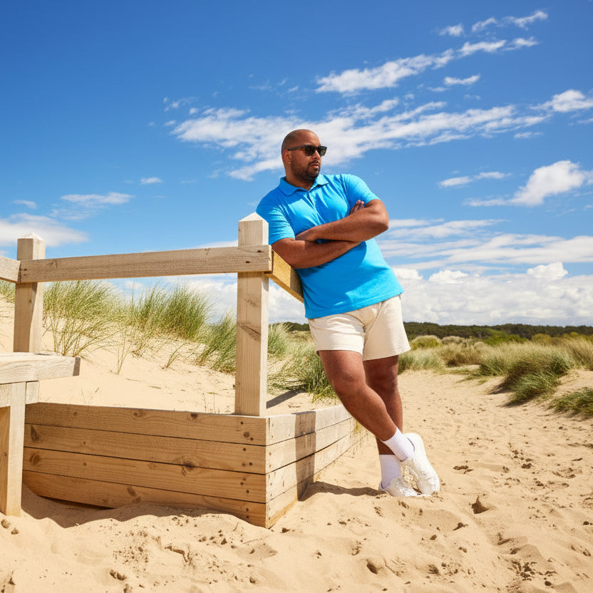 Load image into Gallery viewer, Ibiza Blue Polo Shirt
