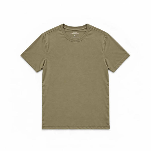 Khaki Crew Neck T-Shirt