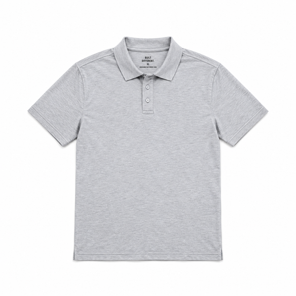 Heather Grey Polo Shirt