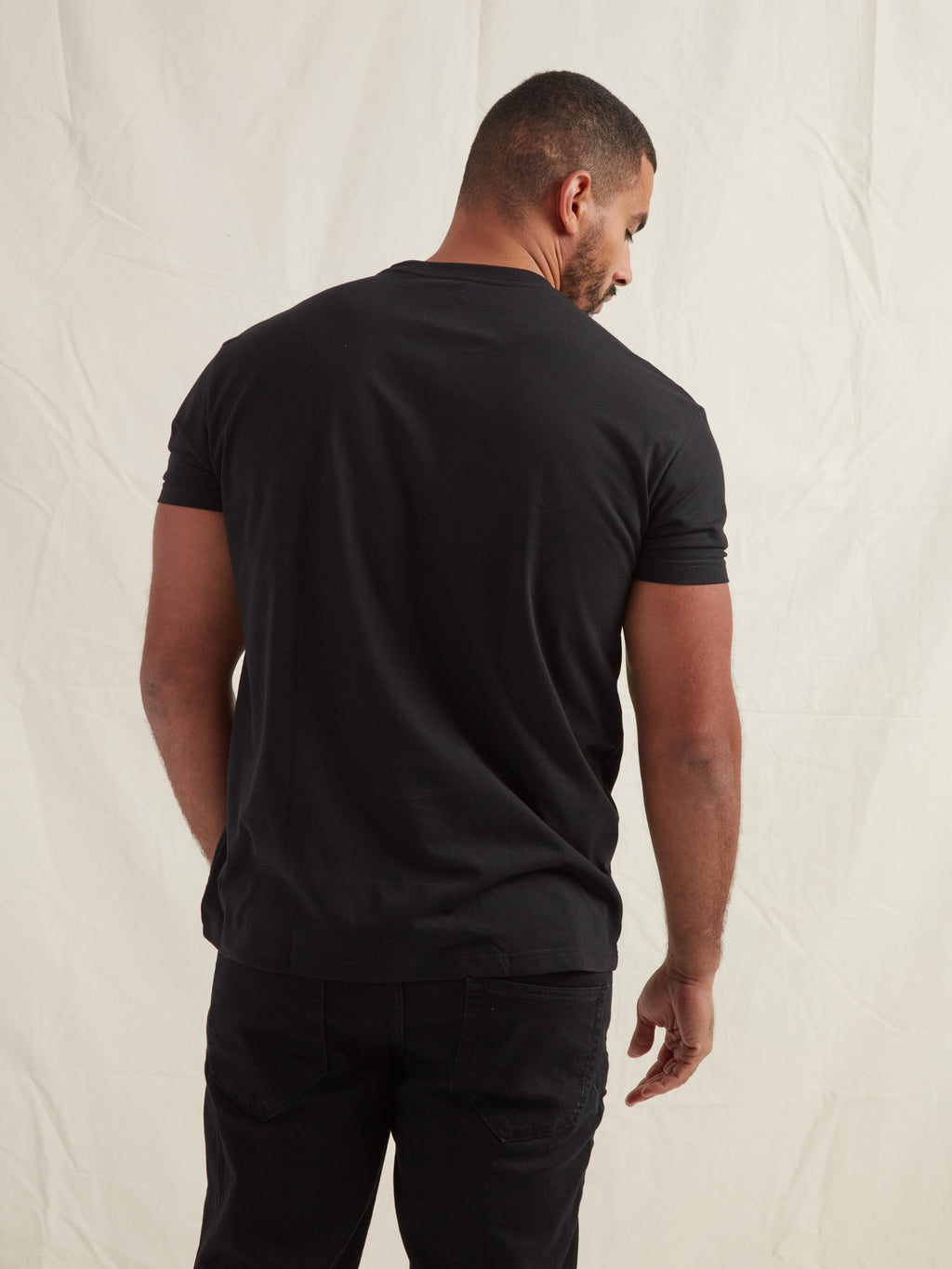 Tall Black Crew Neck T-Shirt