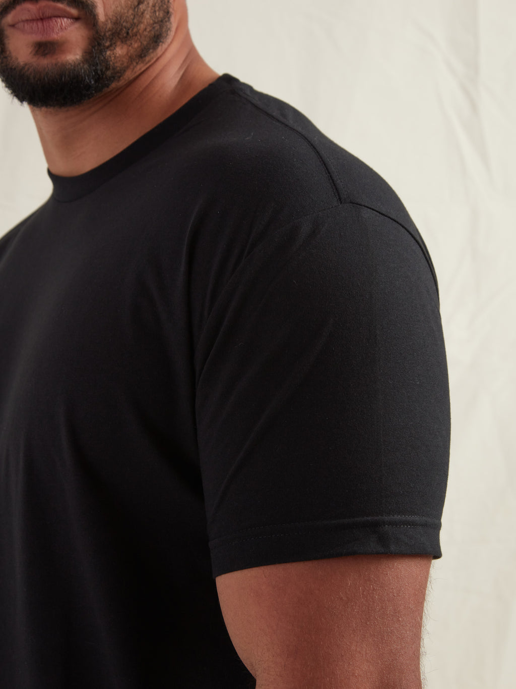 Tall Black Crew Neck T-Shirt