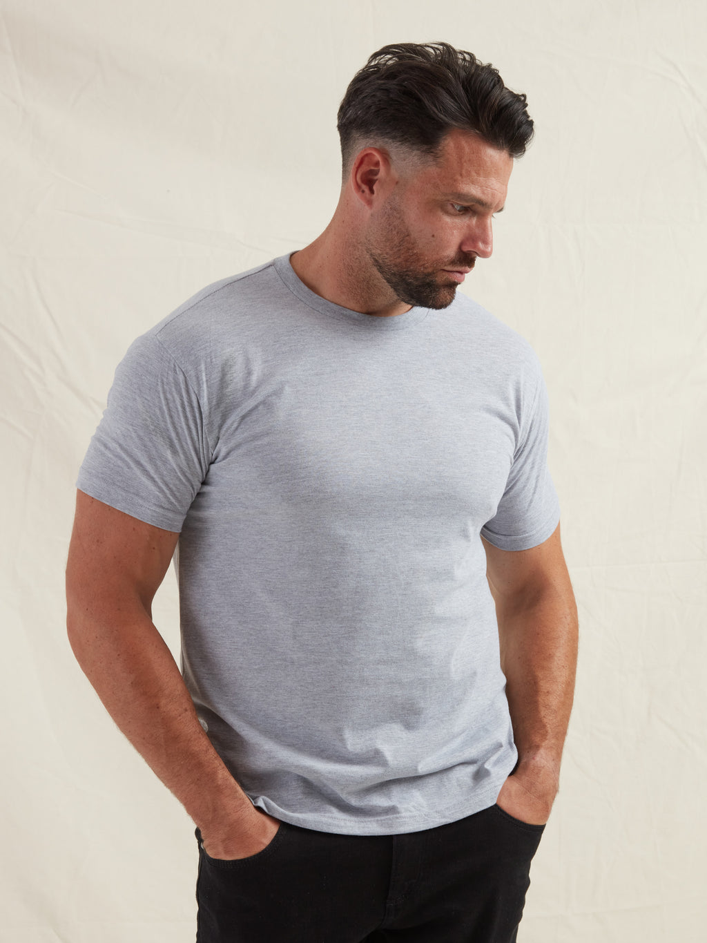 Heather Grey Crew Neck T-Shirt