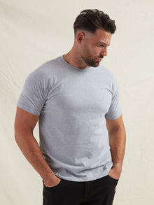Heather Grey Crew Neck T-Shirt