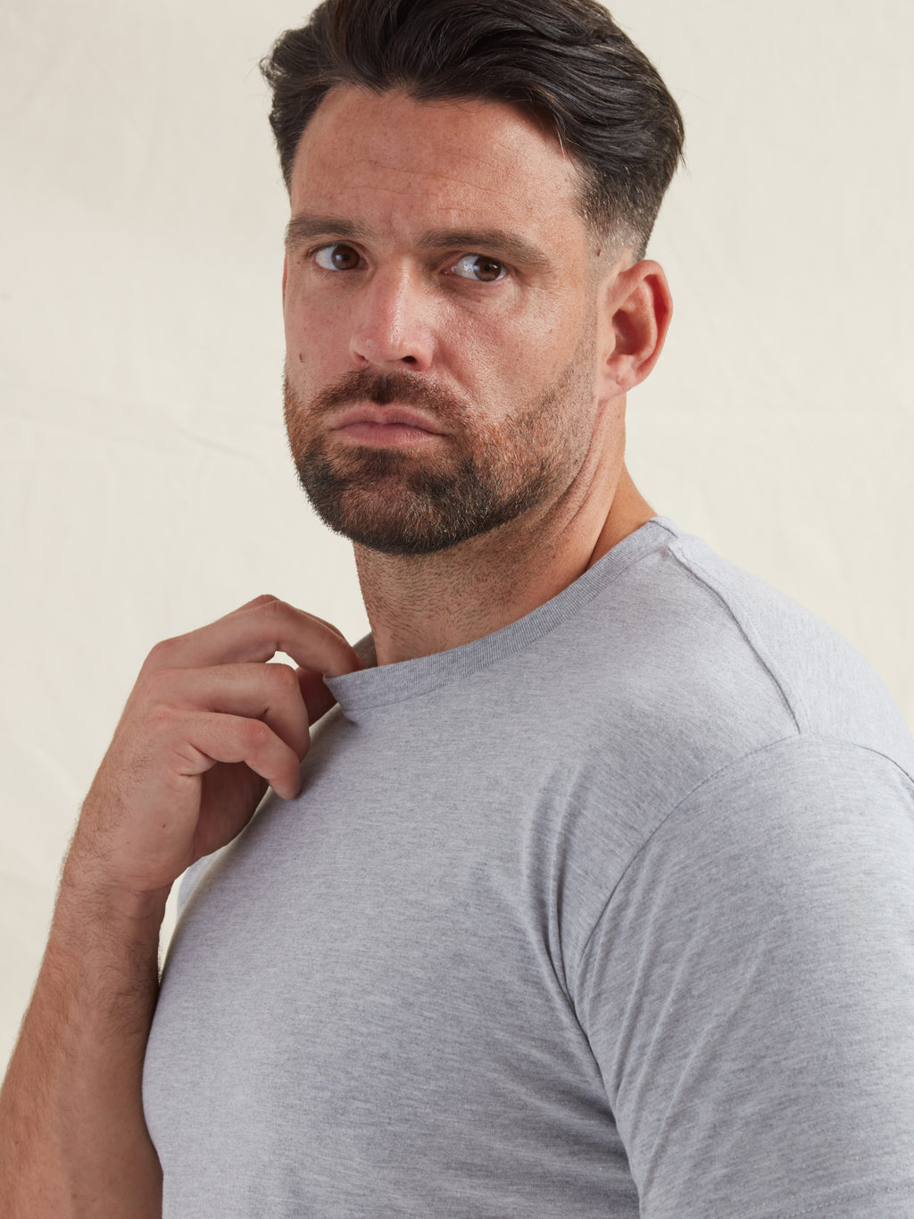Heather Grey Crew Neck T-Shirt