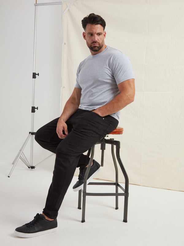 Heather Grey Crew Neck T-Shirt
