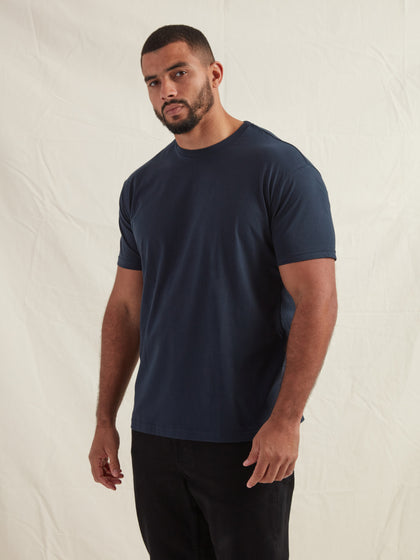 Tall Navy Crew Neck T-Shirt