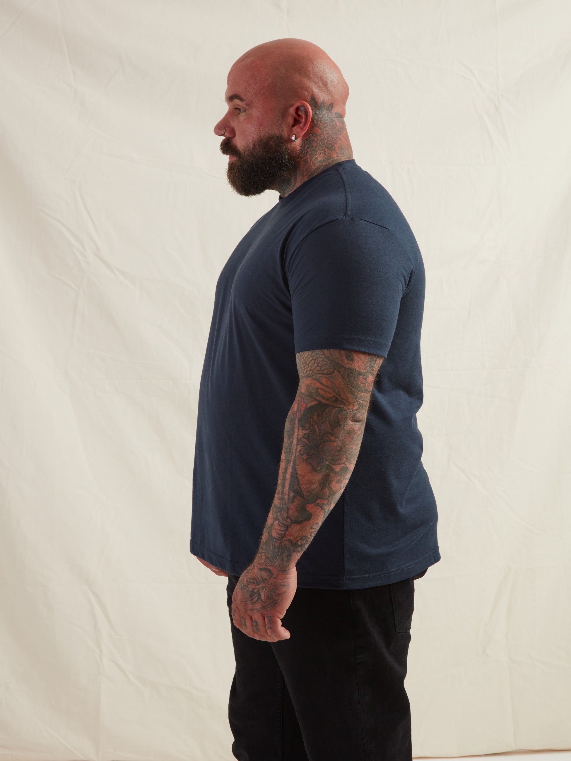 Load image into Gallery viewer, Navy Crew Neck T-Shirt
