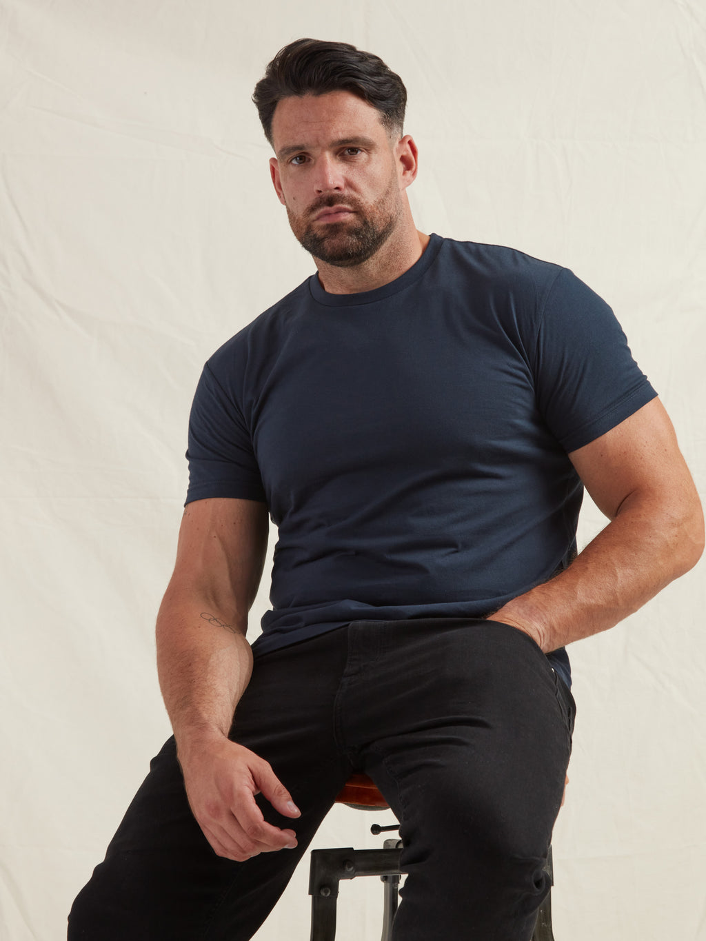 Navy Crew Neck T-Shirt