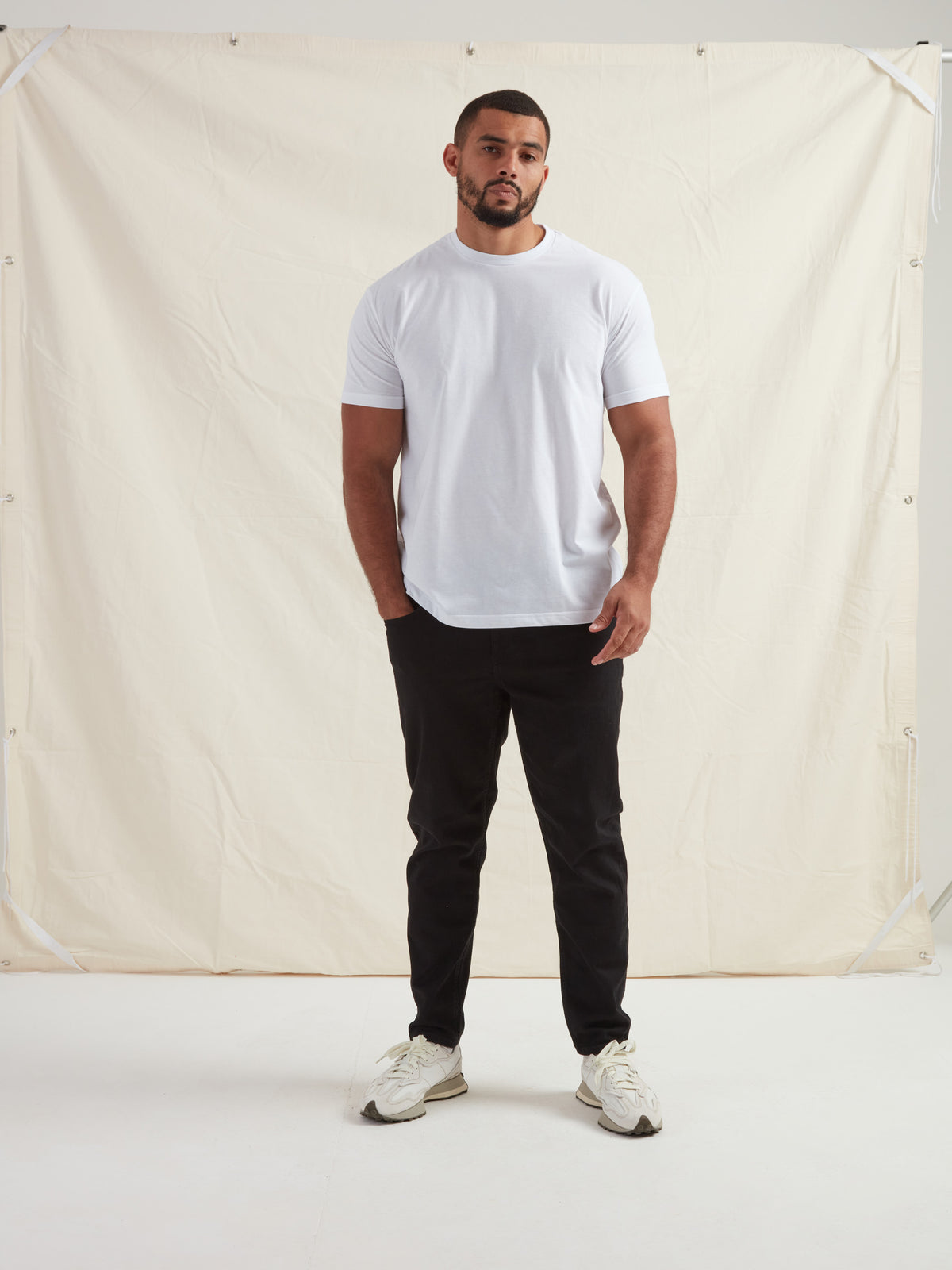 Tall White Crew Neck T-Shirt