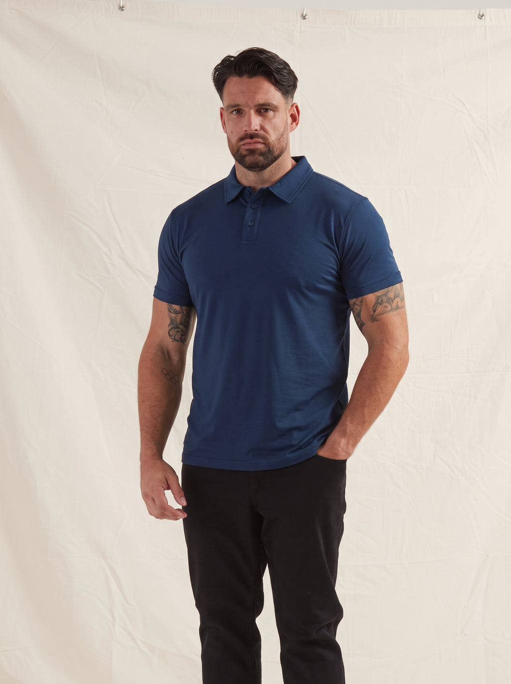 Deep Blue Polo Shirt