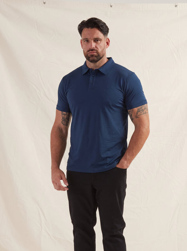 Deep Blue Polo Shirt