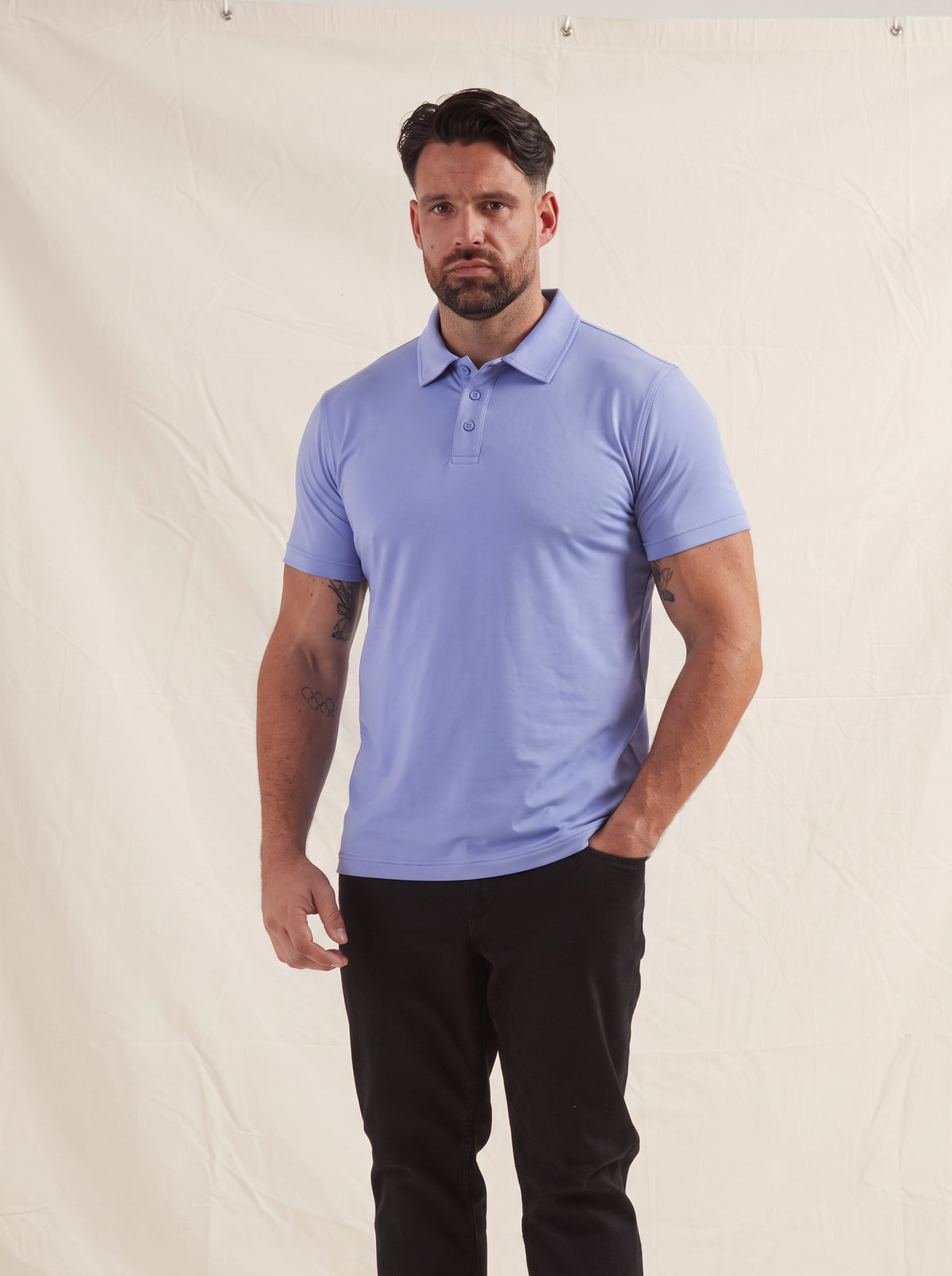 Steel Blue Polo Shirt