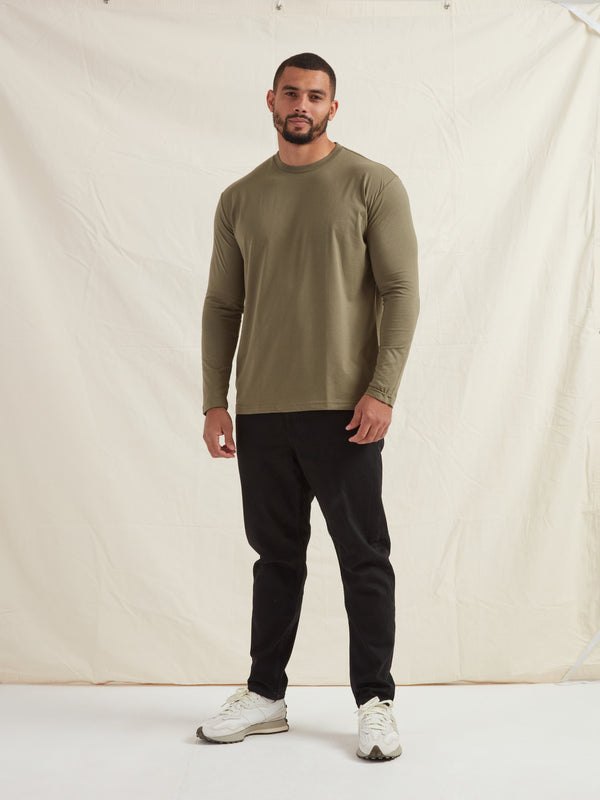 Tall Khaki Long Sleeve T-Shirt