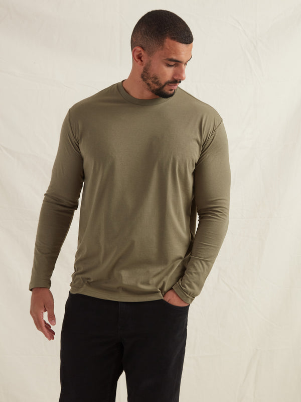 Tall Khaki Long Sleeve T-Shirt