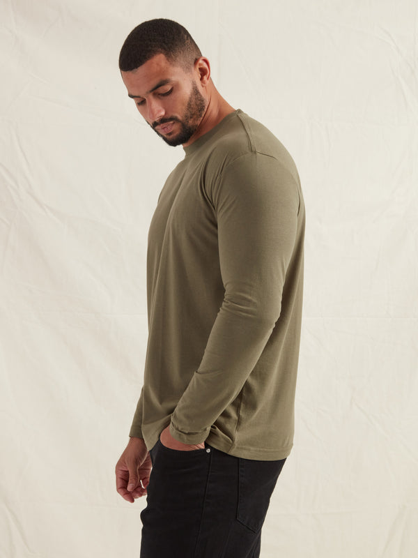 Tall Khaki Long Sleeve T-Shirt