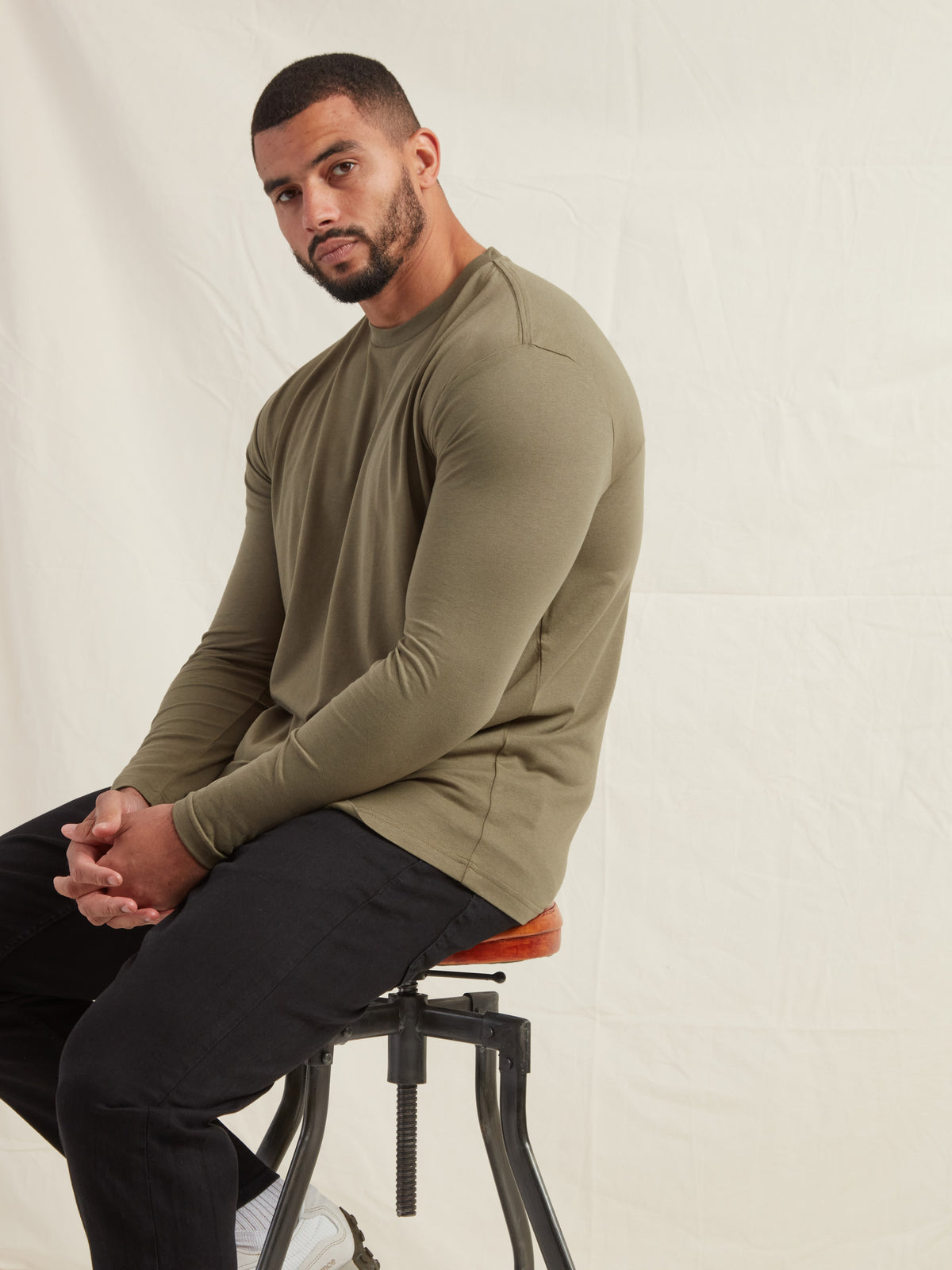 Tall Khaki Long Sleeve T-Shirt