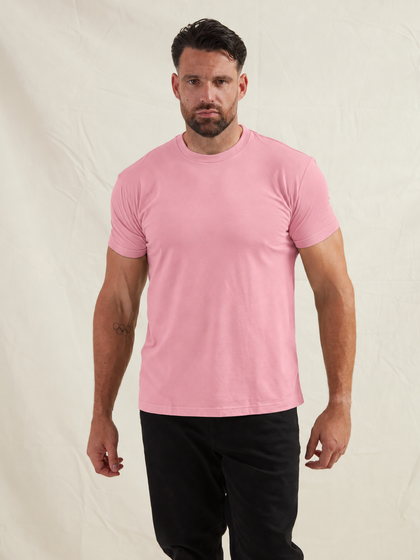 Dusty Rose Crew Neck T-Shirt