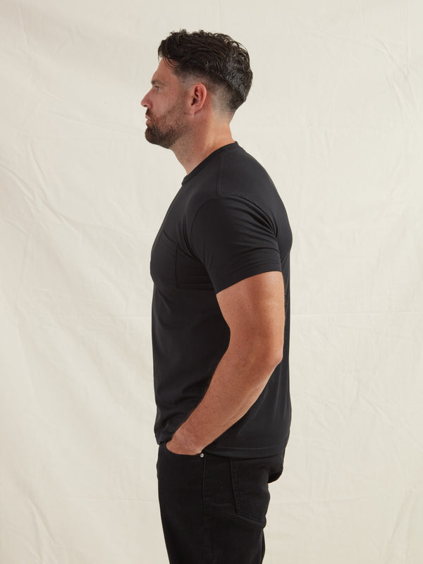 All Black Pocket Crew 3-Pack