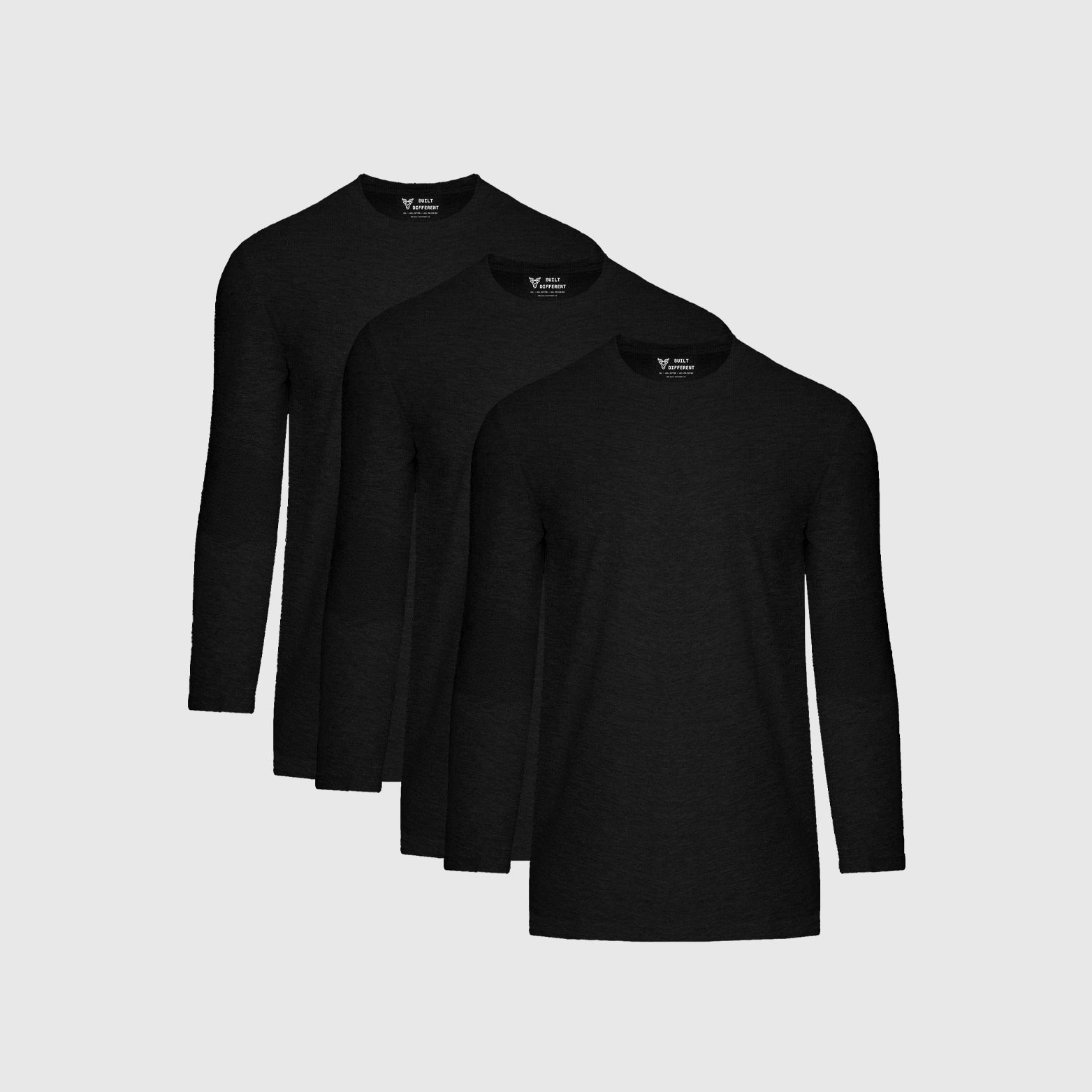 Load image into Gallery viewer, Tall Black Long Sleeve 3-Pack
