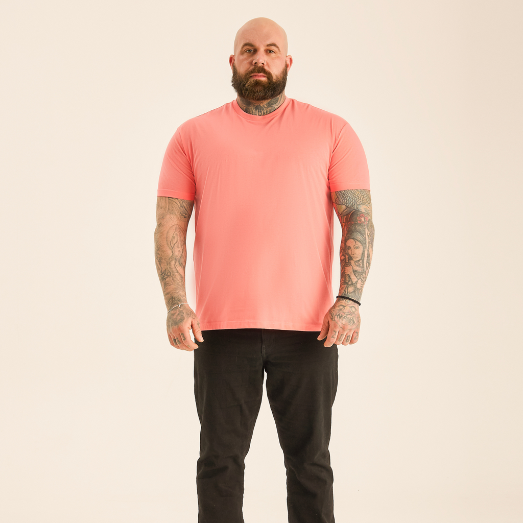 Peach Crew Neck T-Shirt
