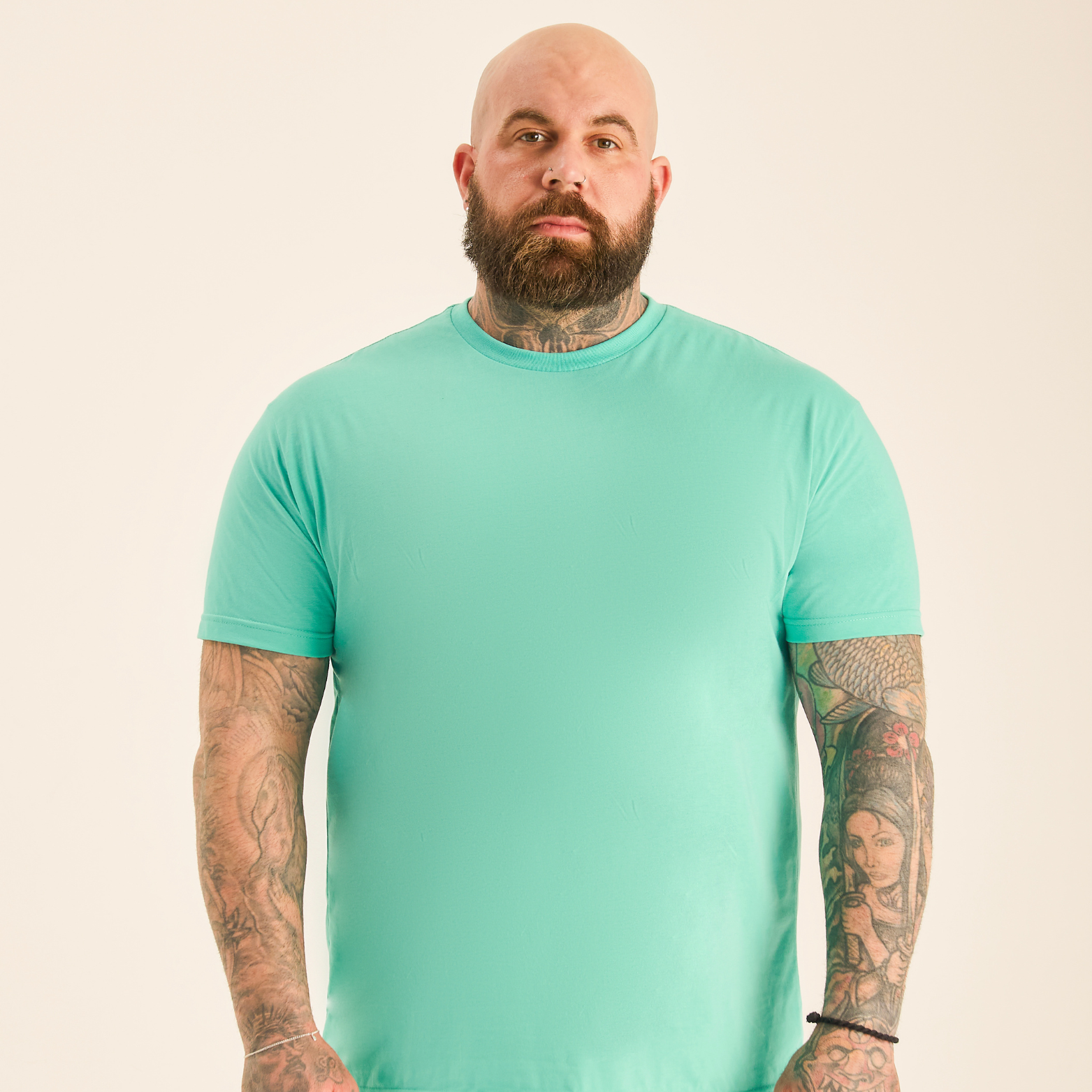 Load image into Gallery viewer, Tall Aqua Crew Neck
