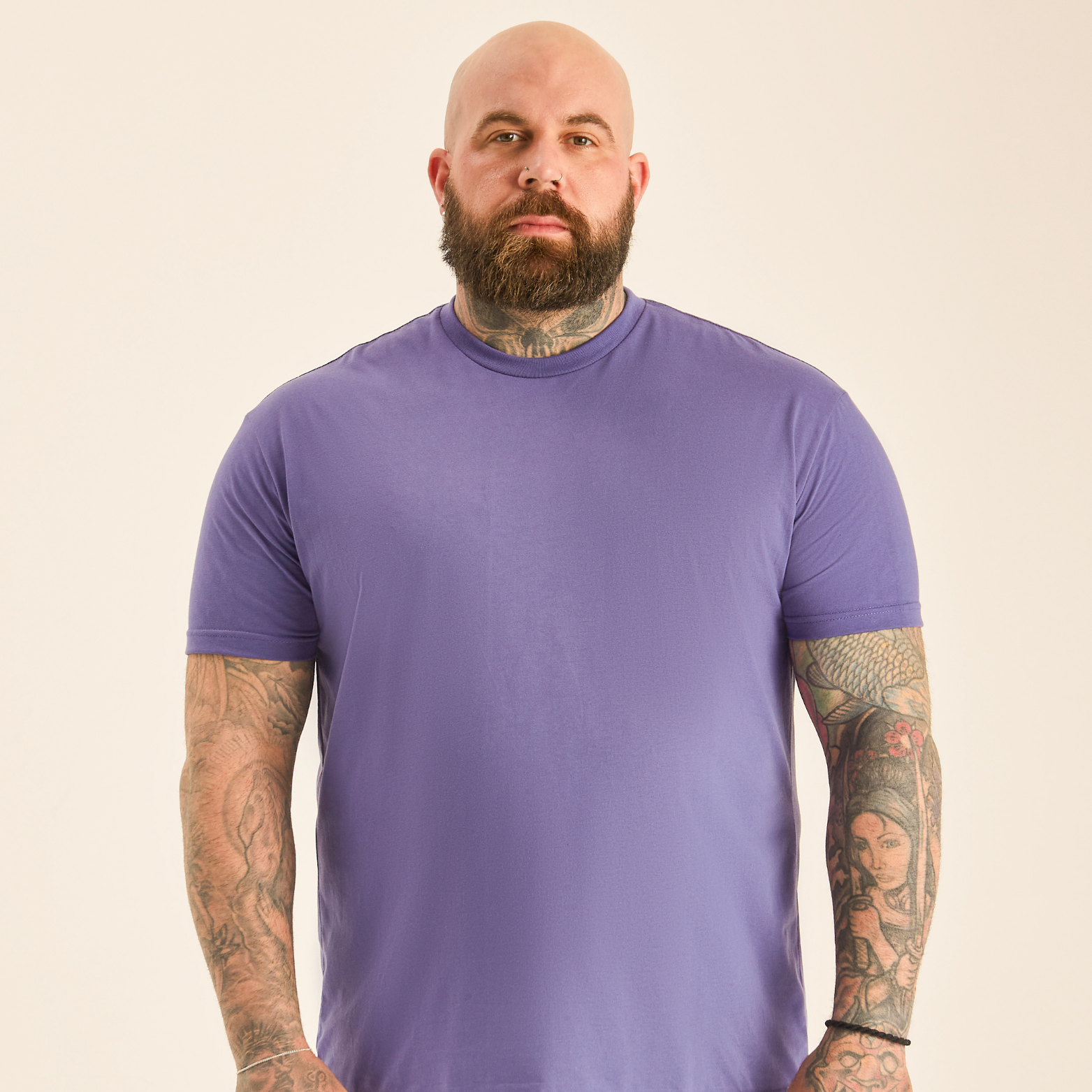 Load image into Gallery viewer, Tall Purple Crew Neck
