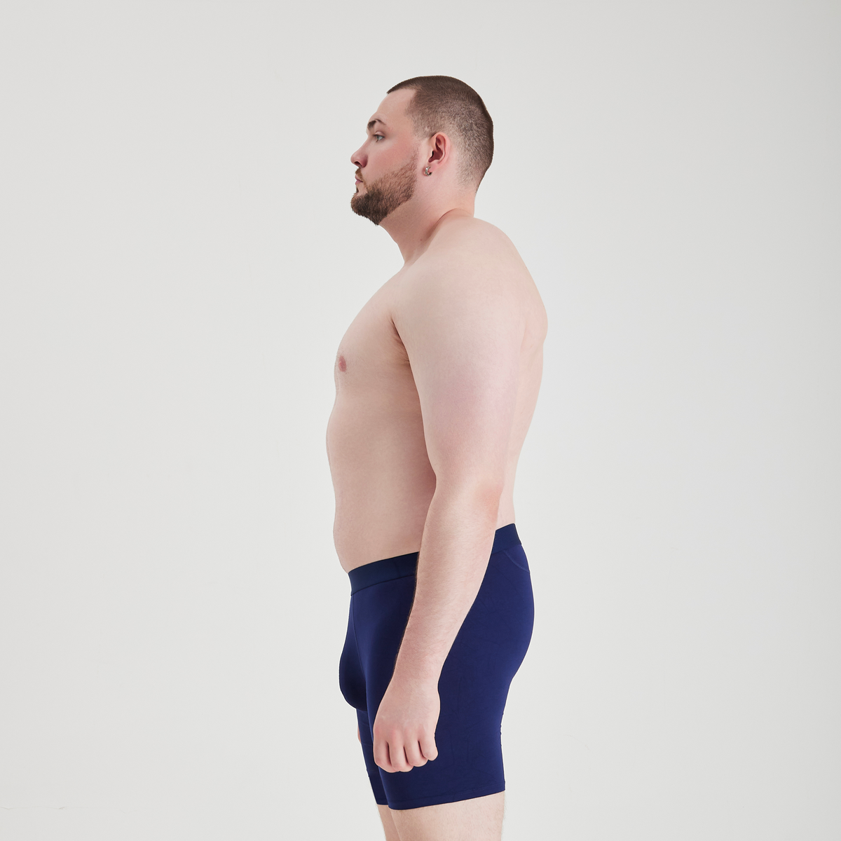 Navy Anti-Chafe Bamboo Boxer Briefs