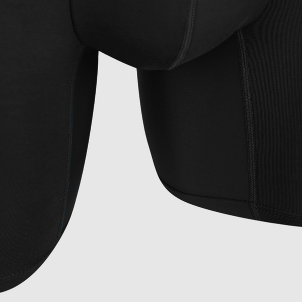 All Black Anti-Chafe Bamboo Boxer Briefs 3-Pack