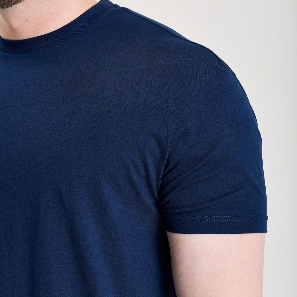 Tall Deep Blue Crew Neck T-Shirt