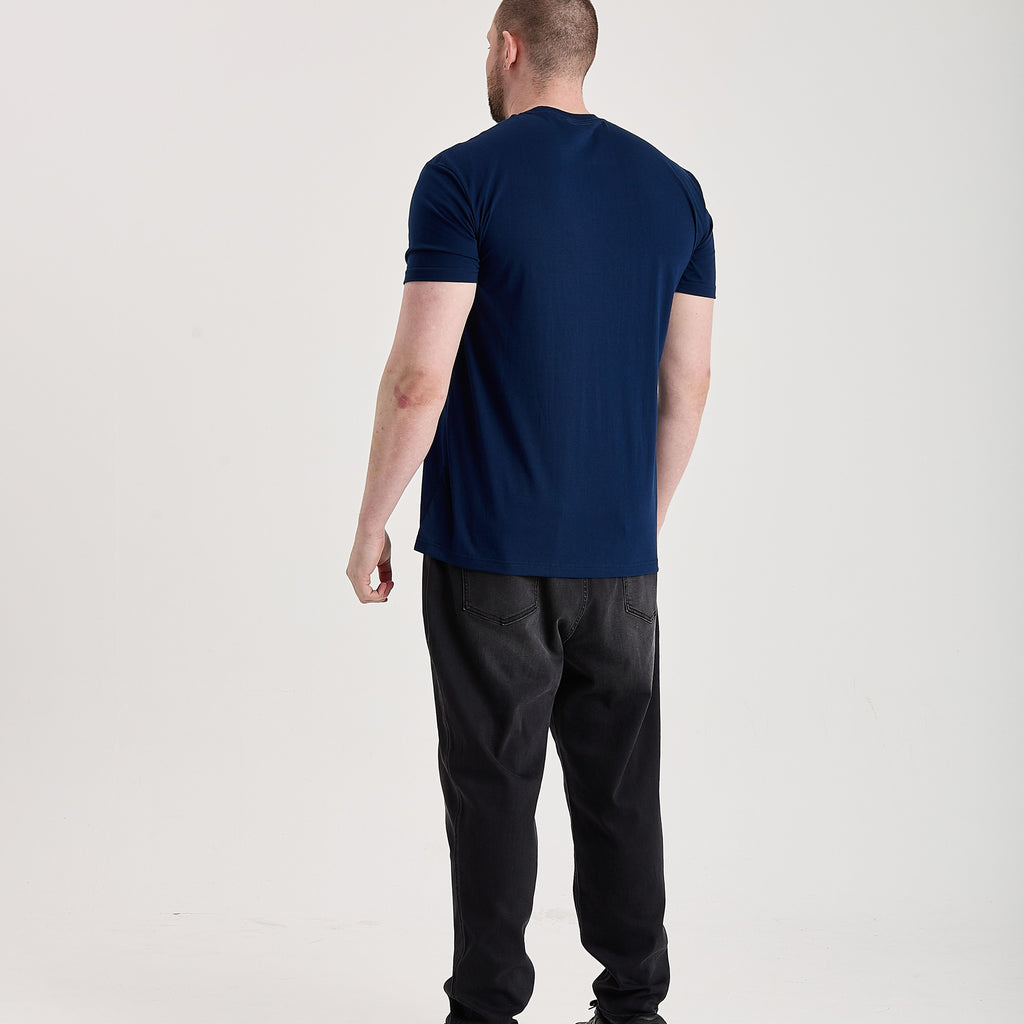 Tall Deep Blue Crew Neck T-Shirt