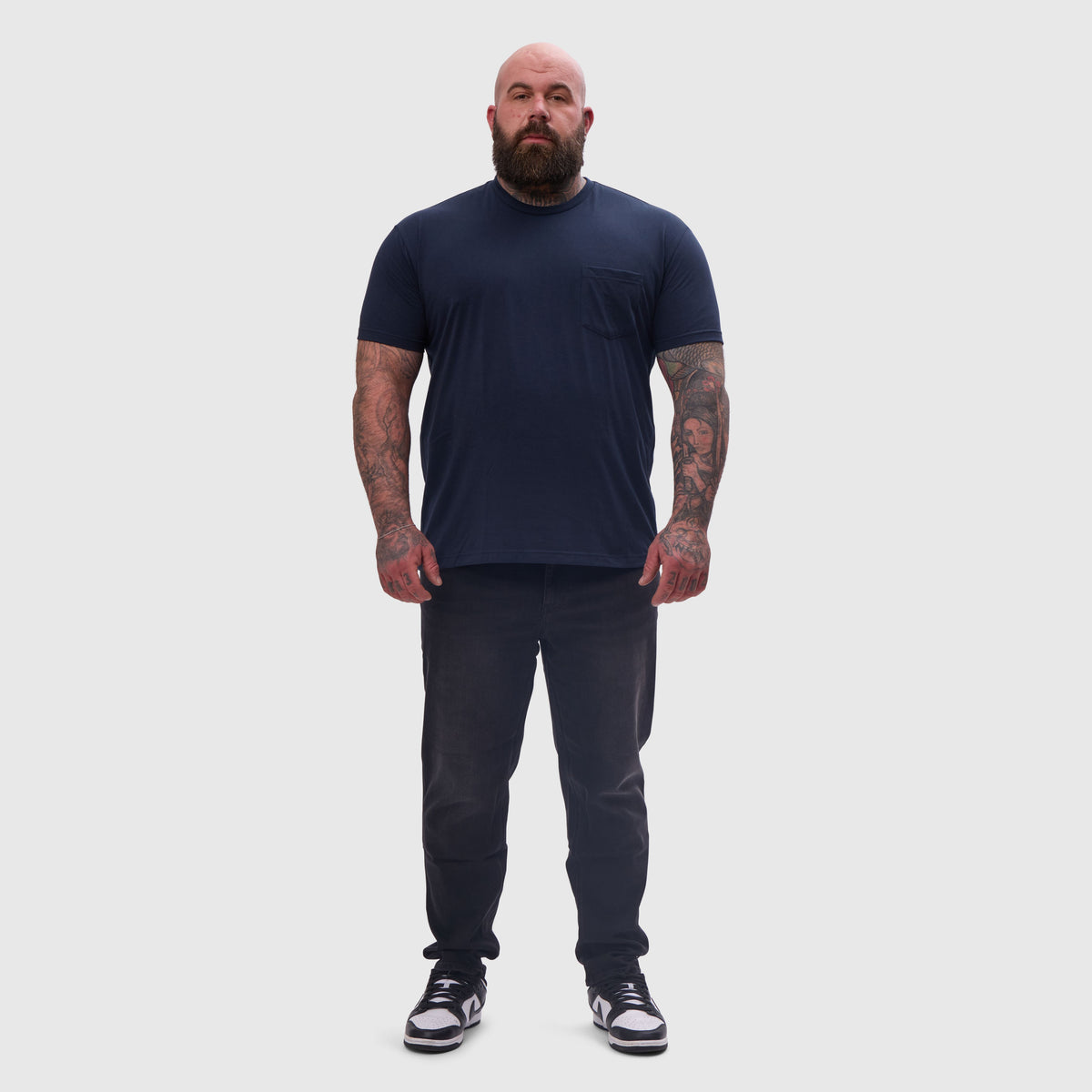 Navy Pocket Crew Neck T-Shirt