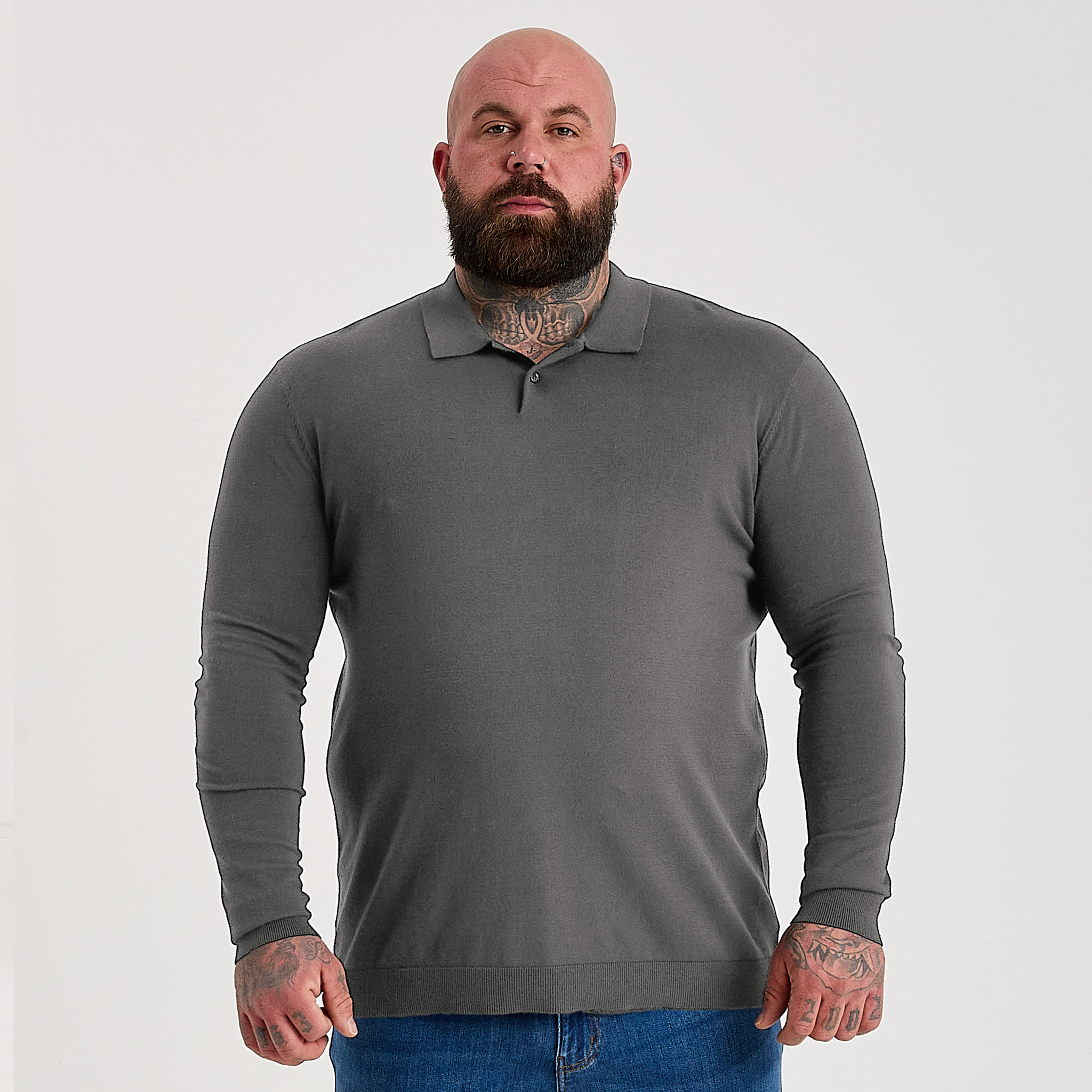 Load image into Gallery viewer, Carbon Dress Polo Long Sleeve
