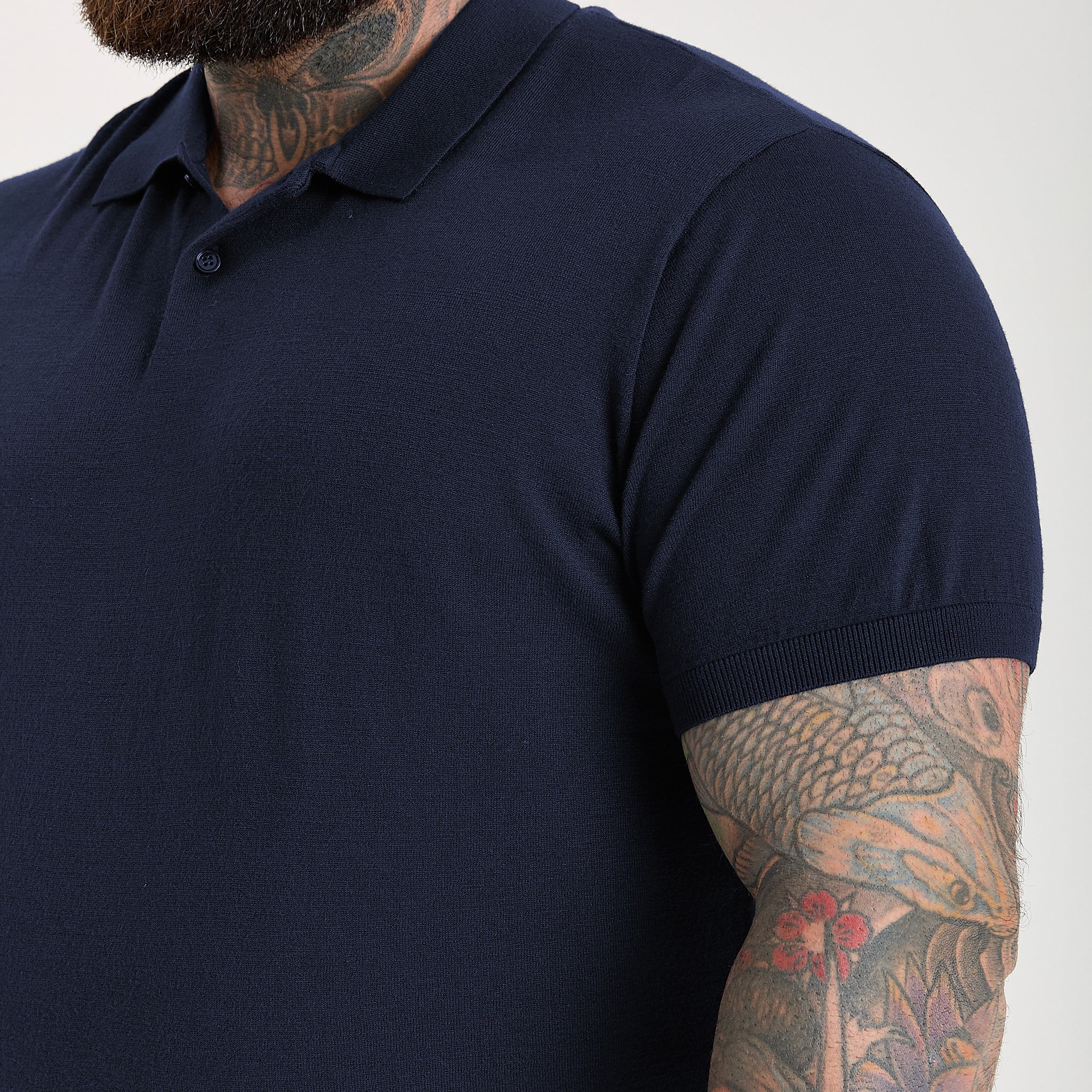 Load image into Gallery viewer, Navy Dress Polo Short Sleeve
