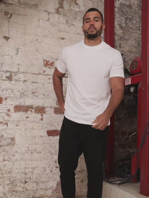 Tall White Crew Neck T-Shirt