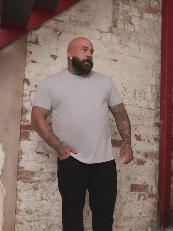 Heather Grey Crew Neck T-Shirt