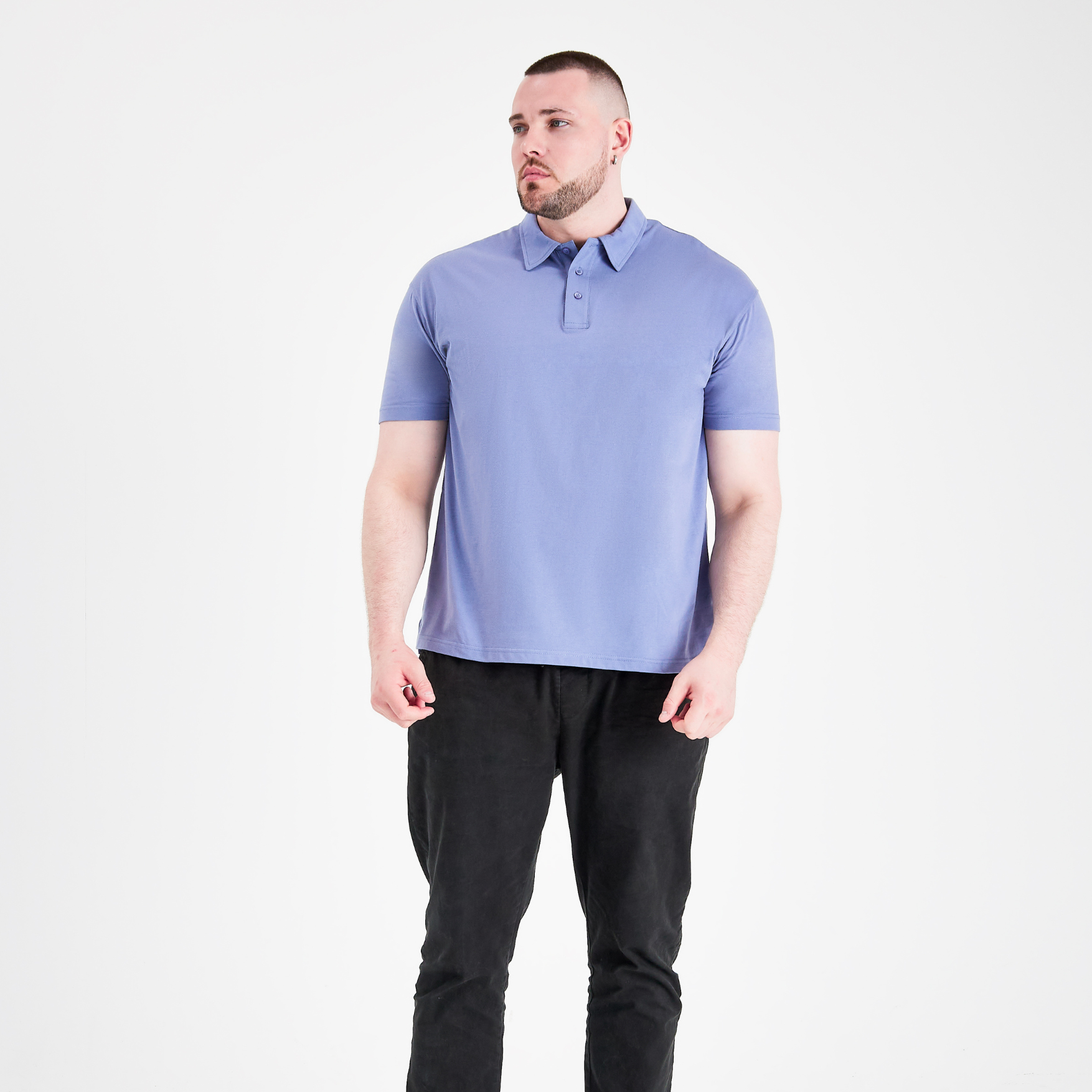 Load image into Gallery viewer, Steel Blue Polo
