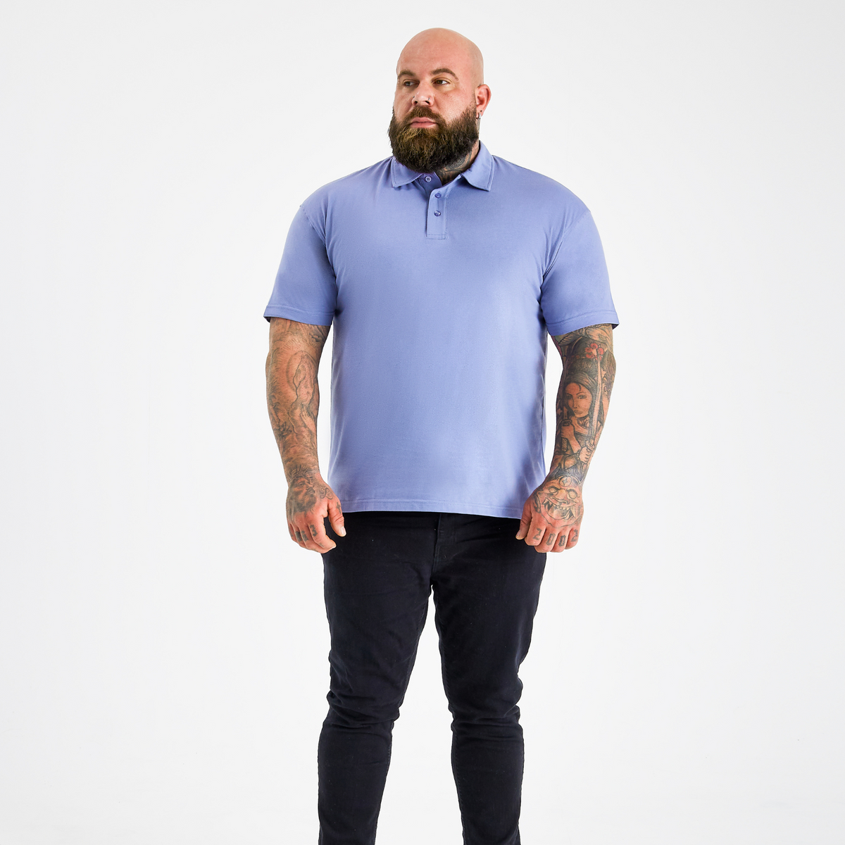 Steel Blue Polo Shirt