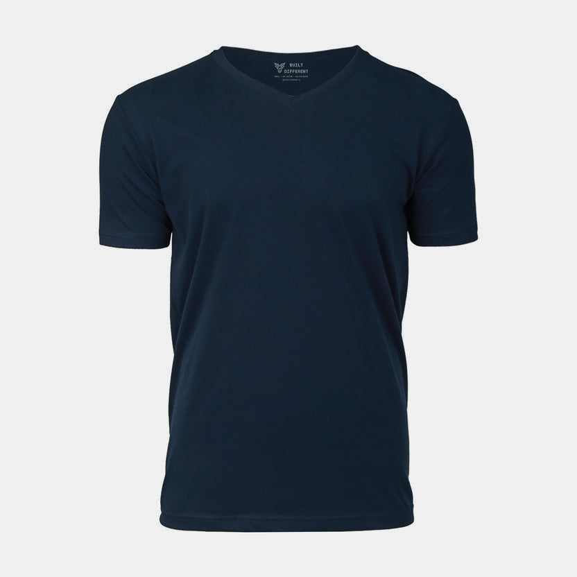 Load image into Gallery viewer, Navy V-Neck T-Shirt
